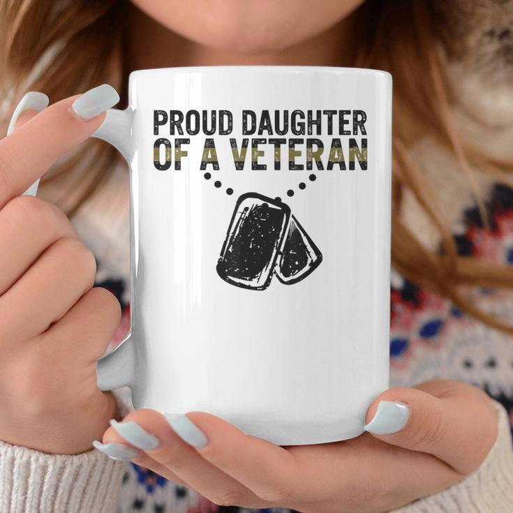 Proud Daughter Of A Veteran Dad Veterans Day Military Child Coffee Mug Unique Gifts