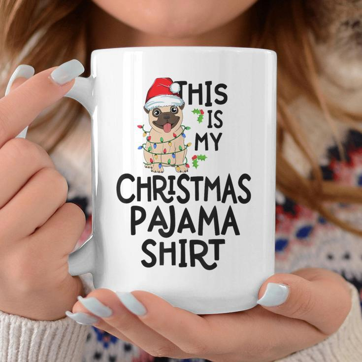 Pug Tree Lights Dog Xmas This Is My Christmas Pajama Coffee Mug Unique Gifts