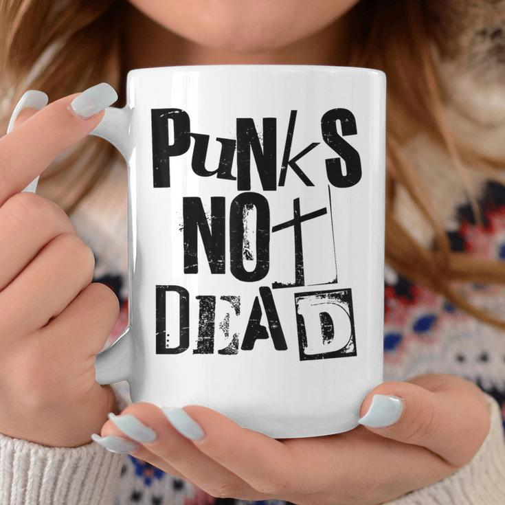 Punk Not Dead Vintage Grunge Punk Is Not Dead Rock Tassen Lustige Geschenke