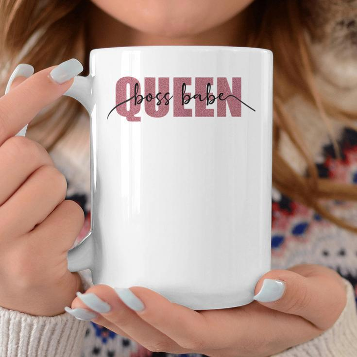 Queen Boss Babe Rose Pink Successful And Proud Female Coffee Mug Unique Gifts