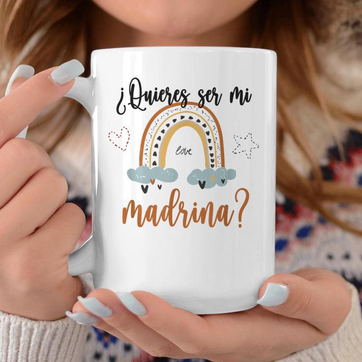 Quieres Ser Mi Madrina Godchild Niño Diciendo Mejor Madrina Taza de café Regalos divertidos