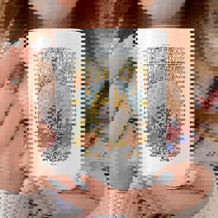 Recuerdo De Nashville Tn Guitarra Nashville Taza de café Regalos divertidos