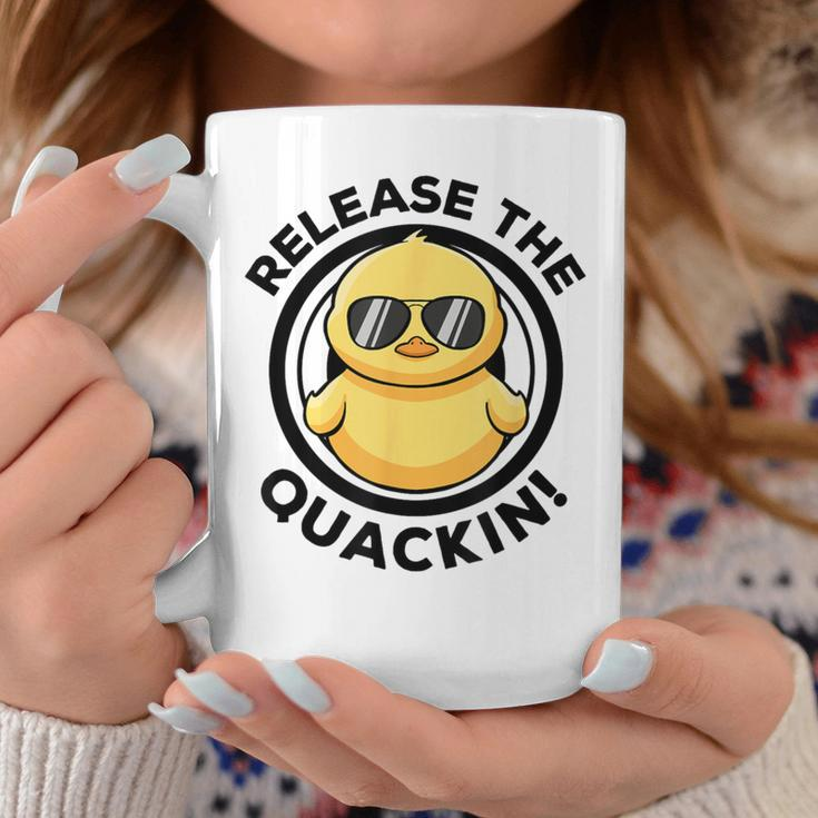 Release The Quackin I Love Duck Lovers Yellow Duck Coffee Mug Funny Gifts
