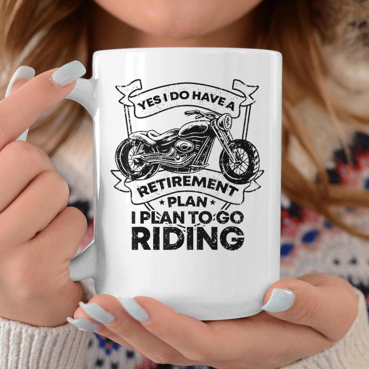 Retirement Plan Riding Motorcycle Lovers Riders Biker Coffee Mug Unique Gifts