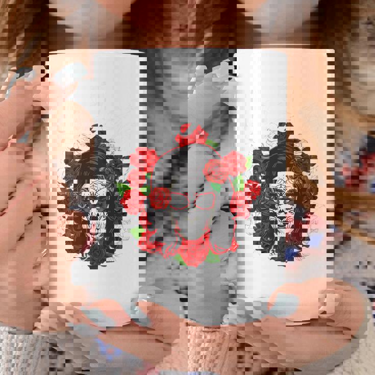 Rockera Surgar Skull La Jefa Calavera Muertos Sin Mangas Taza de café Regalos divertidos