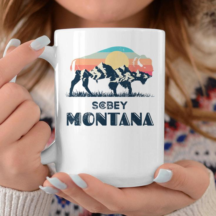 Scobey Montana Vintage Hiking Bison Nature Coffee Mug Unique Gifts
