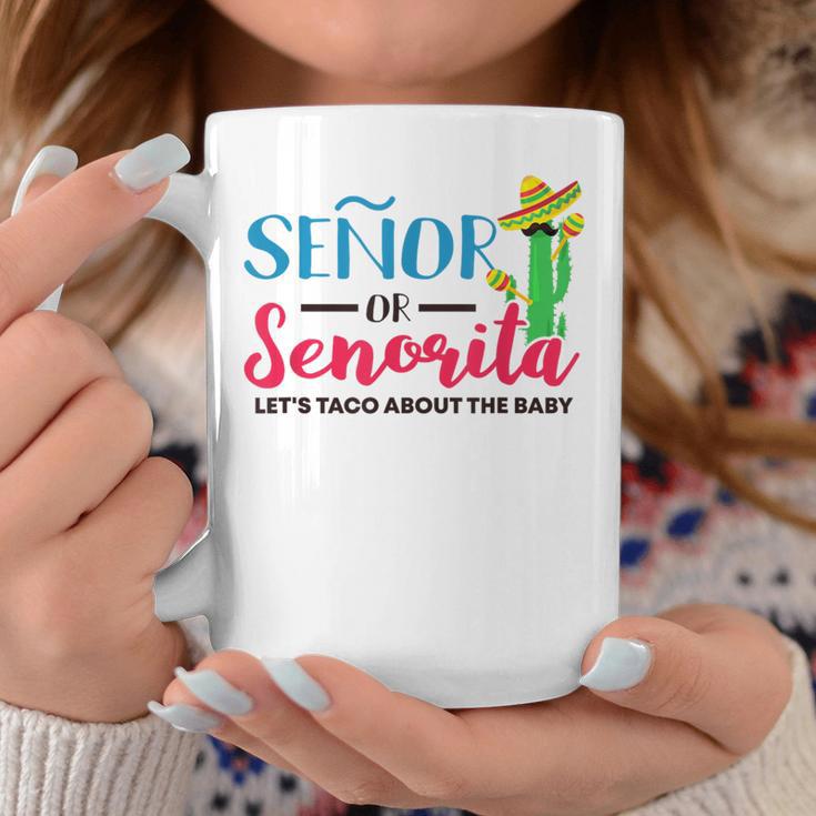 Senor Or Senorita Mexican Gender Reveal Baby Shower Coffee Mug Unique Gifts