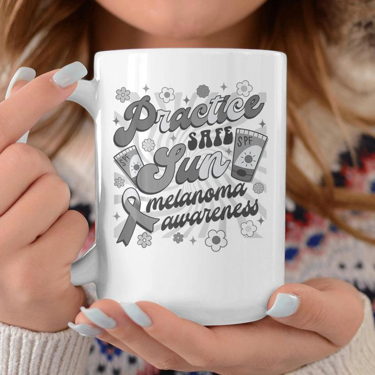 Skin Cancer Awareness Practice Safe Sun Melanoma Awareness Coffee Mug Unique Gifts