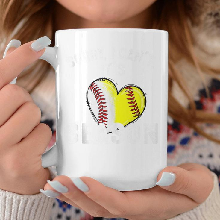 Sorry I Can't It's Baseball Softball Season Coffee Mug Funny Gifts
