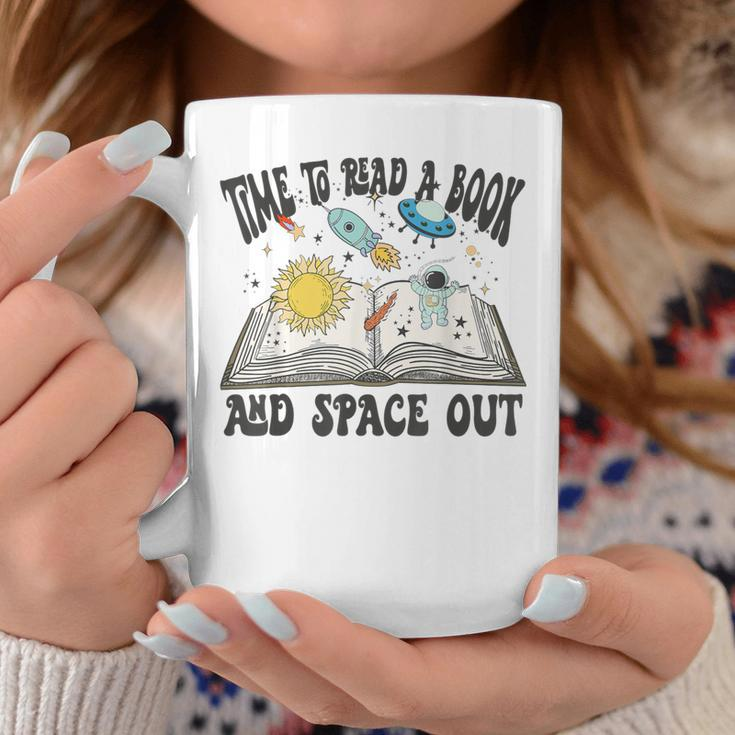 Space Book Teacher Time To Read A Book And Space Out Coffee Mug Funny Gifts