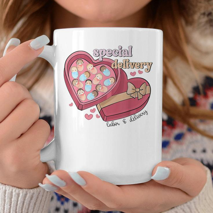Special Delivery Labor And Delivery Nurse Valentine's Day Coffee Mug Funny Gifts