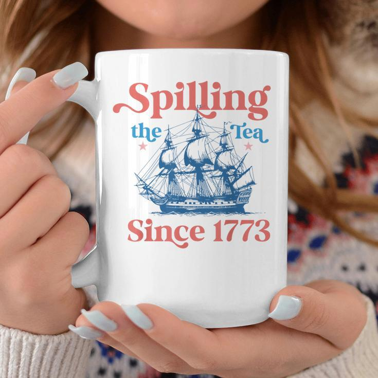 Spilling The Tea Since 1773 Vintage Us History Teacher Coffee Mug Unique Gifts
