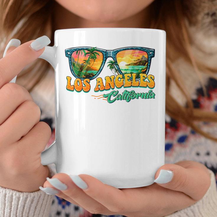 Summer Vacation Sunglasses Los Angeles California Women Coffee Mug Unique Gifts