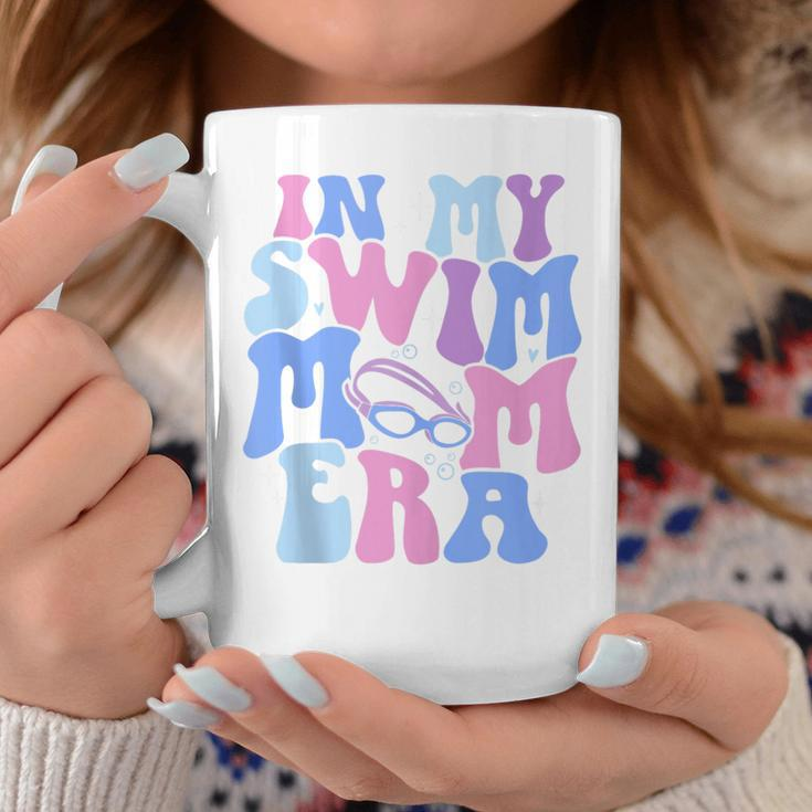 In My Swim Mom Era Groovy Swimming Mom Cute Swimmer Mother Coffee Mug Personalized Gifts