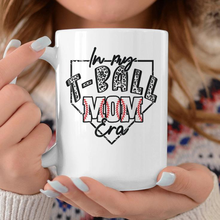 In My T-Ball Mom Era T-Ball Ball Mama Mother Leopard Print Coffee Mug Unique Gifts