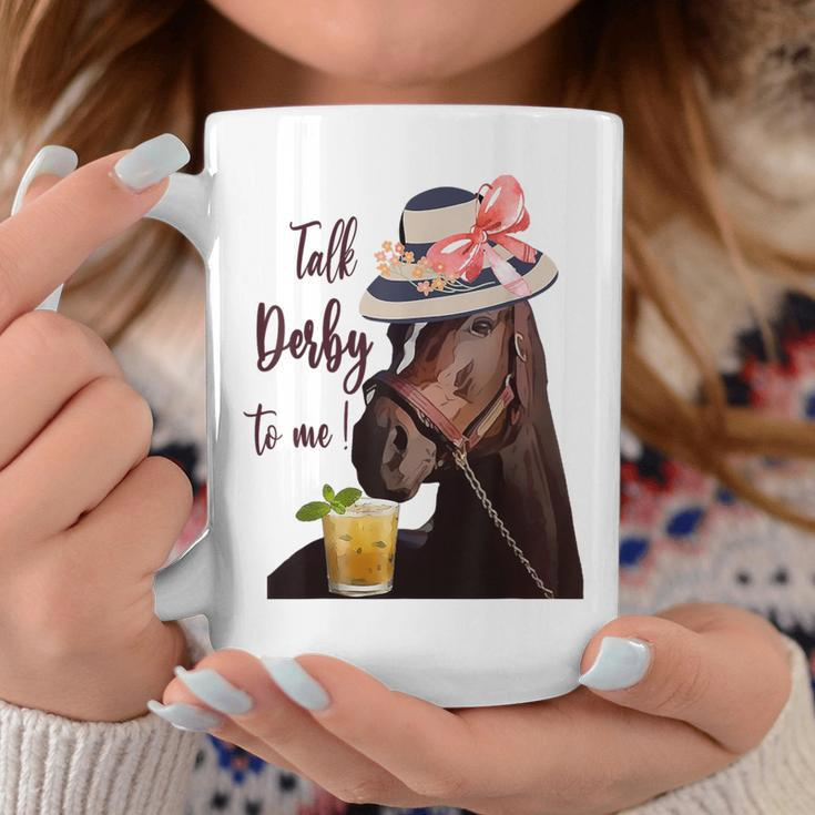 Talk Derby To Me-Mint Juleps-Derby Horse Racing Coffee Mug Unique Gifts