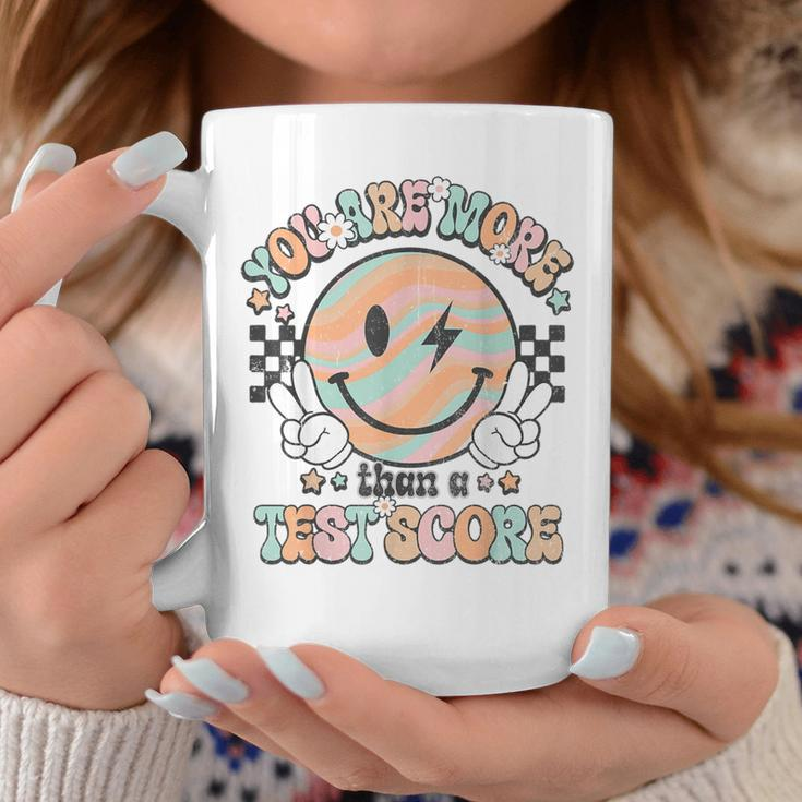 Teacher Groovy Smile You Are More Than A Test Score Testing Coffee Mug Unique Gifts