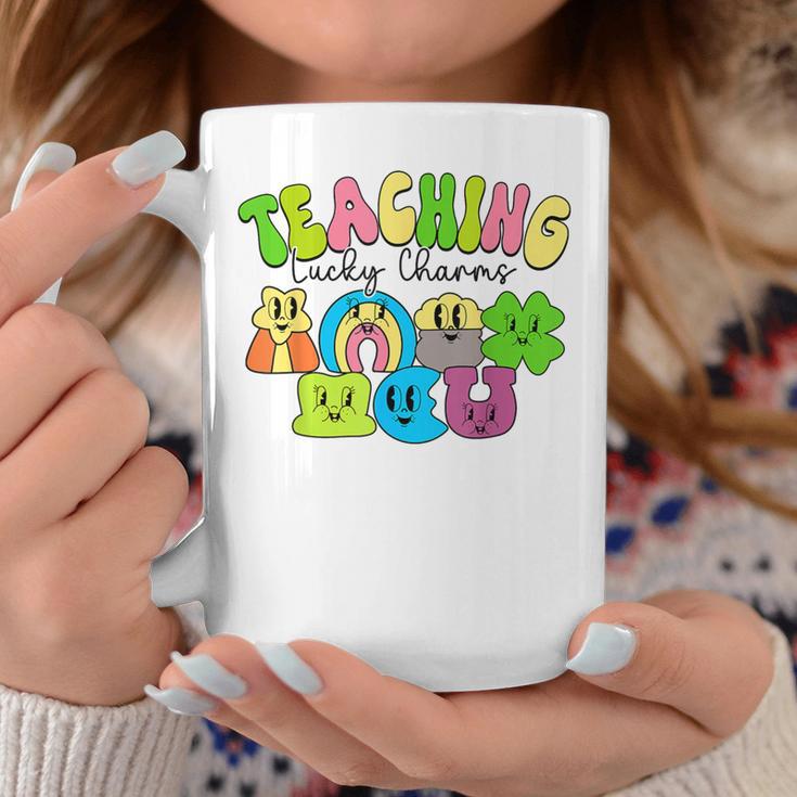 Teaching Lucky Charms Happy St Patrick's Day Irish Teacher Coffee Mug Unique Gifts