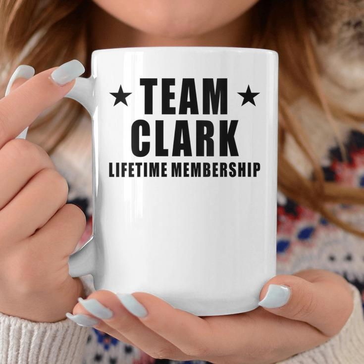 Team Clark Lifetime Membership Family Last Name Coffee Mug Funny Gifts