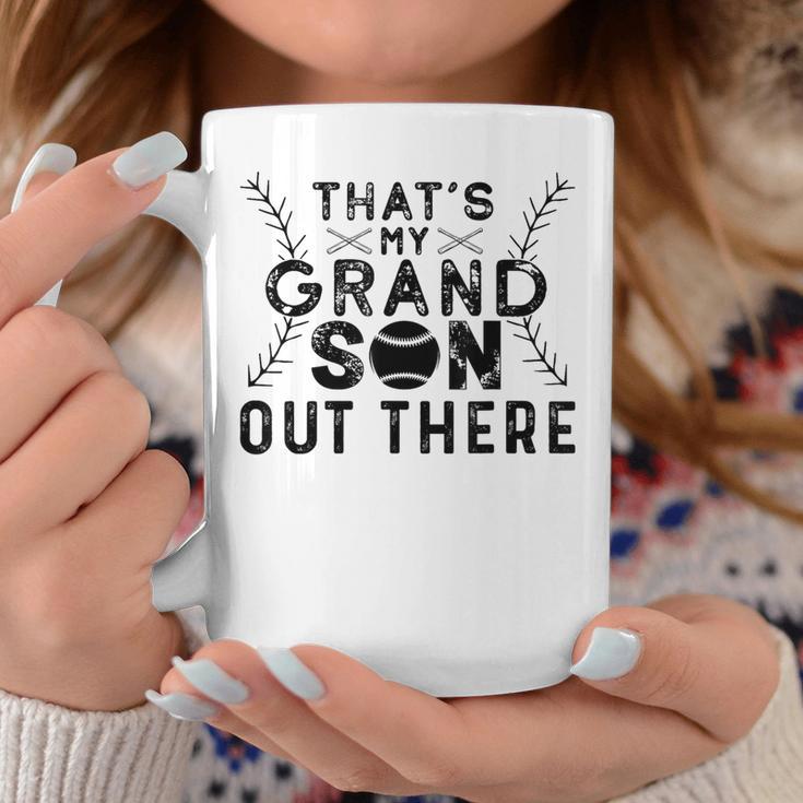 That's My Grandson Out There Baseball Grandma Coffee Mug Unique Gifts