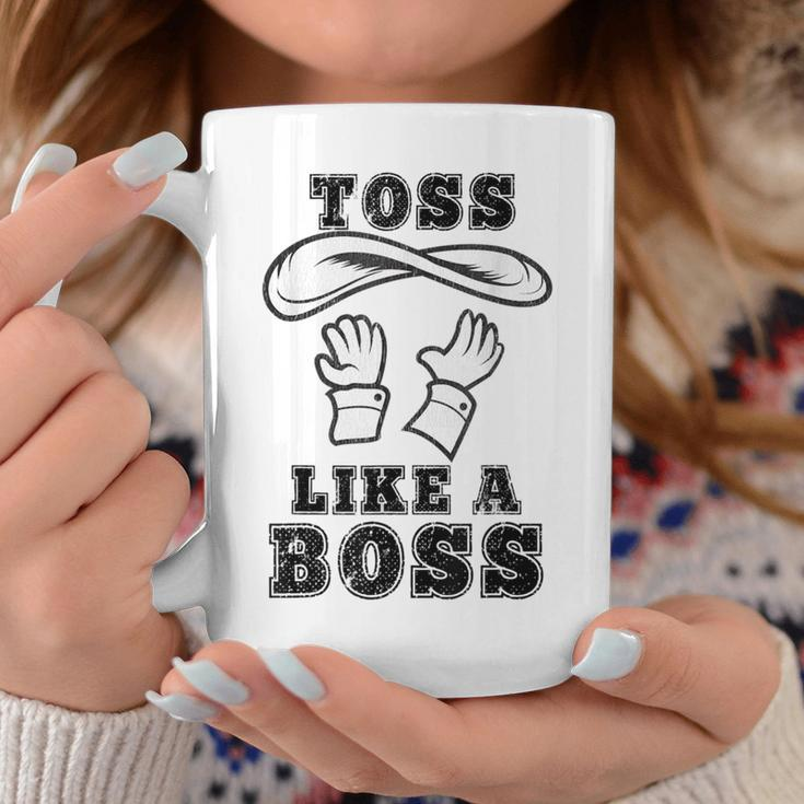 Toss Like A Boss Pizza Cook Employee Uniform Worker Coffee Mug Unique Gifts