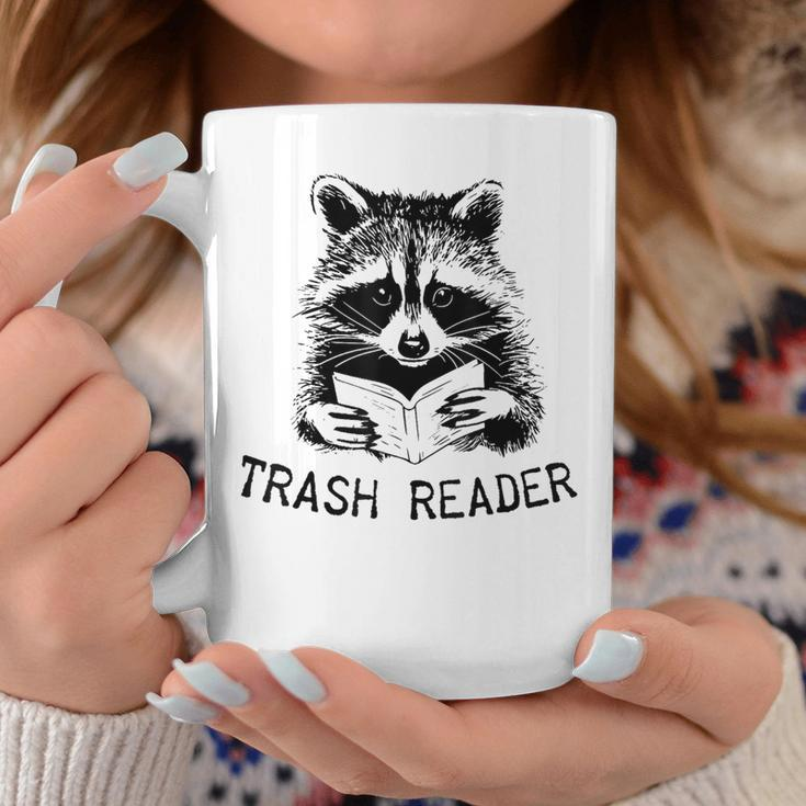 Trash Reader Bookish Raccoon Book Lover Opossum Meme Coffee Mug Unique Gifts