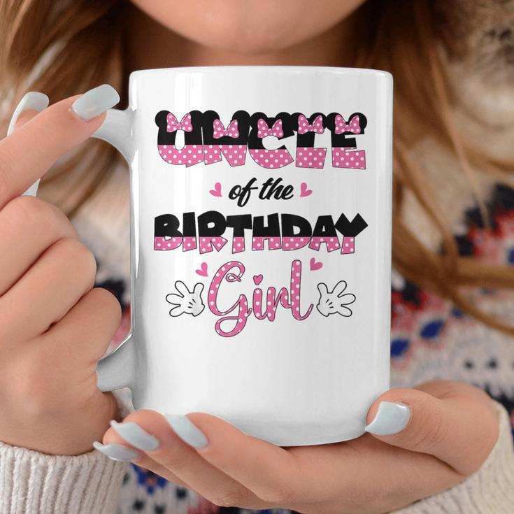 Uncle Of The Birthday Girl Mouse Family Matching Coffee Mug Unique Gifts
