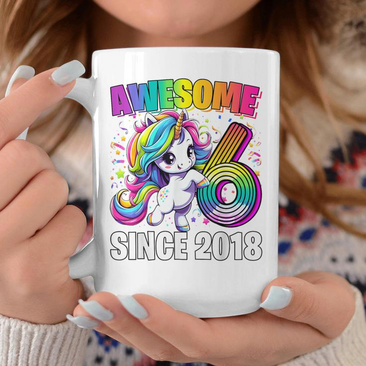 Unicorn 6Th Birthday 6 Year Old Unicorn Party Girls Outfit Coffee Mug Personalized Gifts