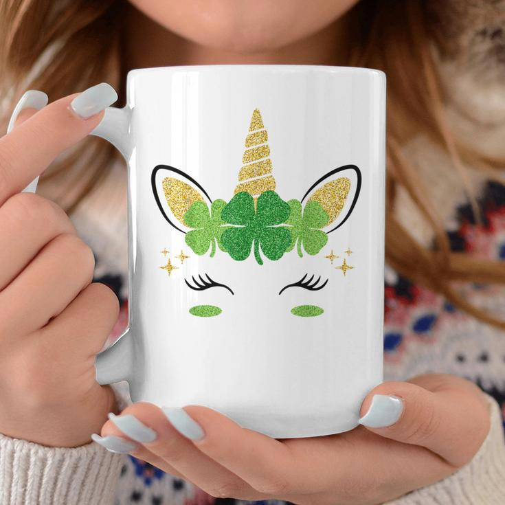 Unicorn Face St Patrick's Day Girls Women Kids Coffee Mug Unique Gifts