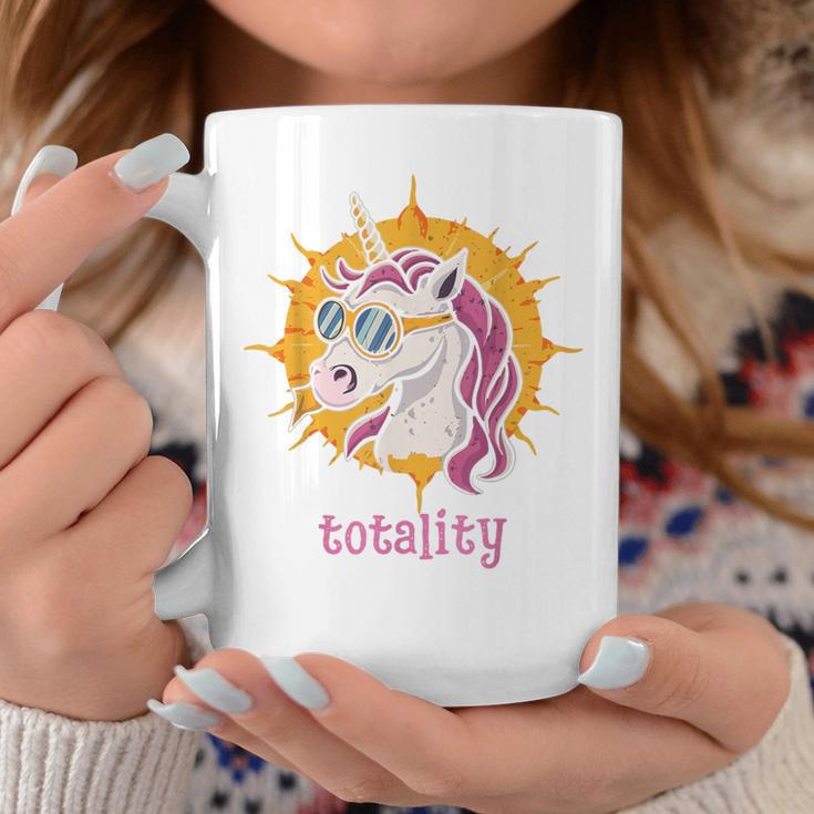 Unicorn Wearing Solar Eclipse Glasses Totality Solar Eclipse Coffee Mug Unique Gifts