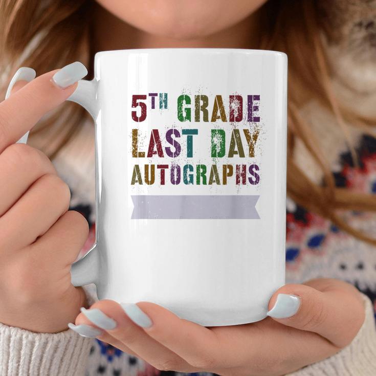 Vintage 5Th Grade Last Day Autographs Signatures Sign My Coffee Mug Unique Gifts