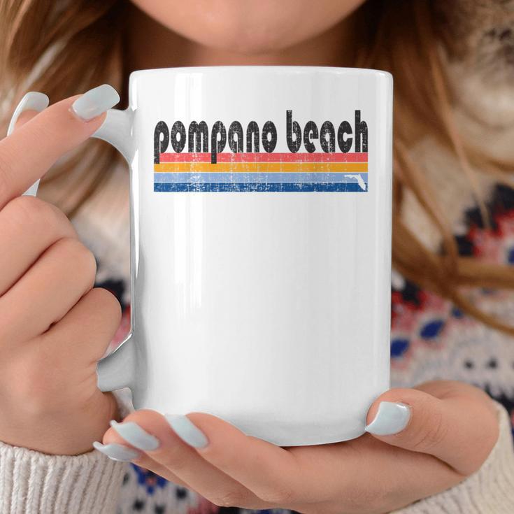 Vintage 80S Style Pompano Beach Fl Coffee Mug Unique Gifts