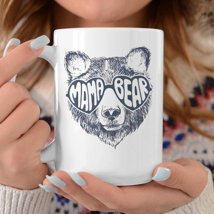 Vintage Mama Bear Face Sunglasses Mom Mommy Mother's Day Coffee Mug Funny Gifts