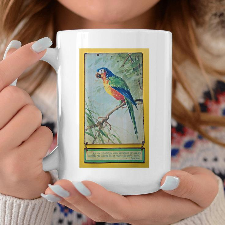 Vintage Parrot Wall Hanging With Quote Coffee Mug Unique Gifts