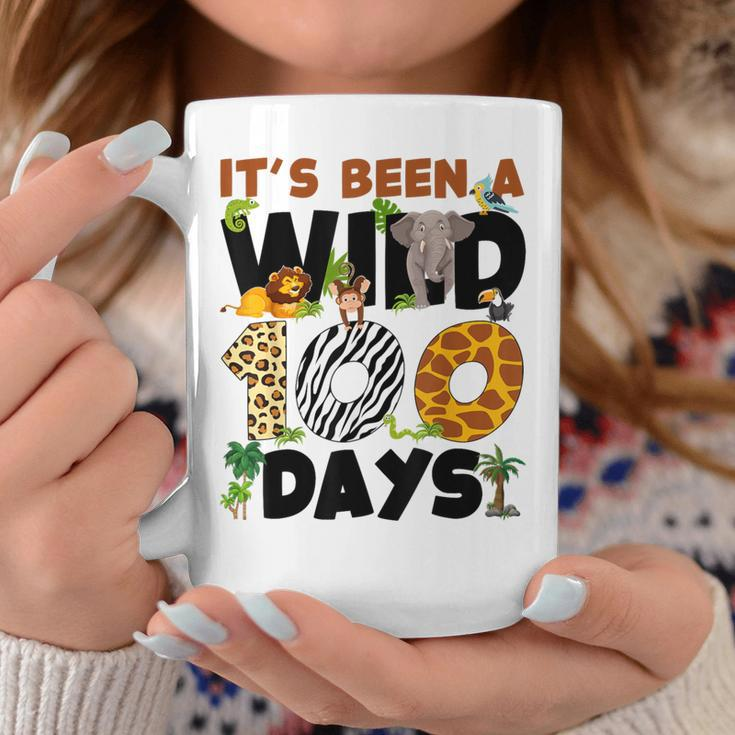 Wild 100 Days Safari Jungle 100Th Day Of School Boys Girls Coffee Mug Unique Gifts