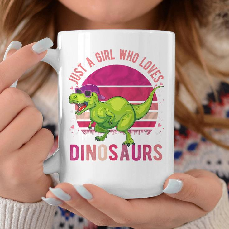 Youth Just A Girl Who Loves Dinosaurs Vintage Retro Coffee Mug Unique Gifts
