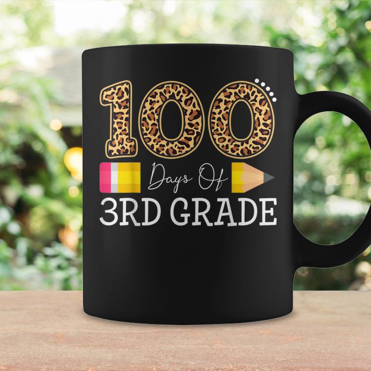100 Days Of Third Grade Leopard Happy 100Th Day Of School Coffee Mug Gifts ideas