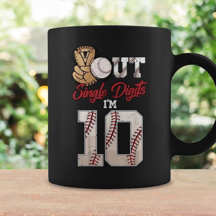10Th Birthday Boys Baseball Peace Out Single Digits Coffee Mug Gifts ideas