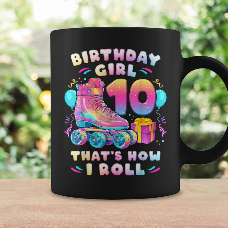 10Th Birthday Girl 10 Years Roller Skates Number 10 Coffee Mug Gifts ideas