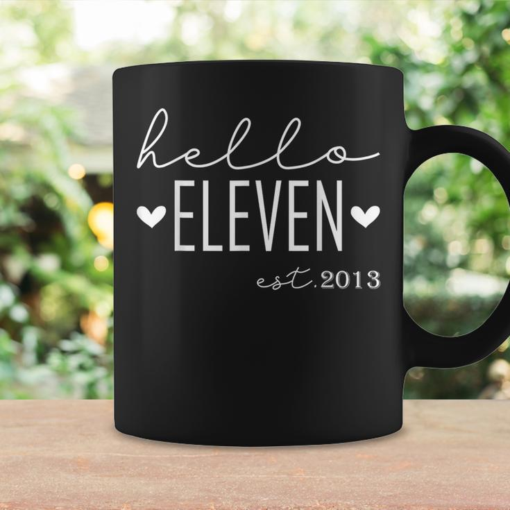 11 Years Old Hello Eleven Est 2013 11Th Birthday Girls Coffee Mug Gifts ideas