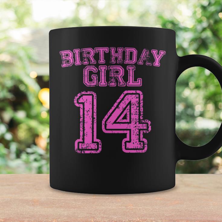 14Th Birthday Sports Jersey14 Year Old Girl Pink Coffee Mug Gifts ideas