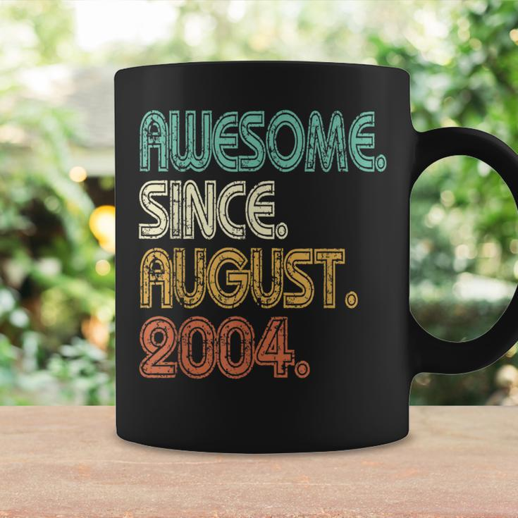 18Th Birthday August 2004 Vintage 18 Year Old Men Women Coffee Mug Gifts ideas
