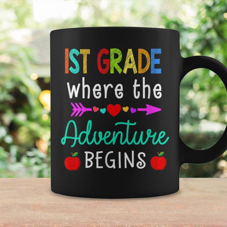 1St Grade Where The Adventure Begins Kinder Teacher Coffee Mug Gifts ideas