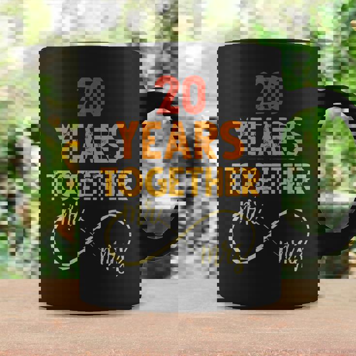 20 Años Juntos Sr & Señora Pareja Coincidencia 20 Aniversario Taza de café Ideas de regalos