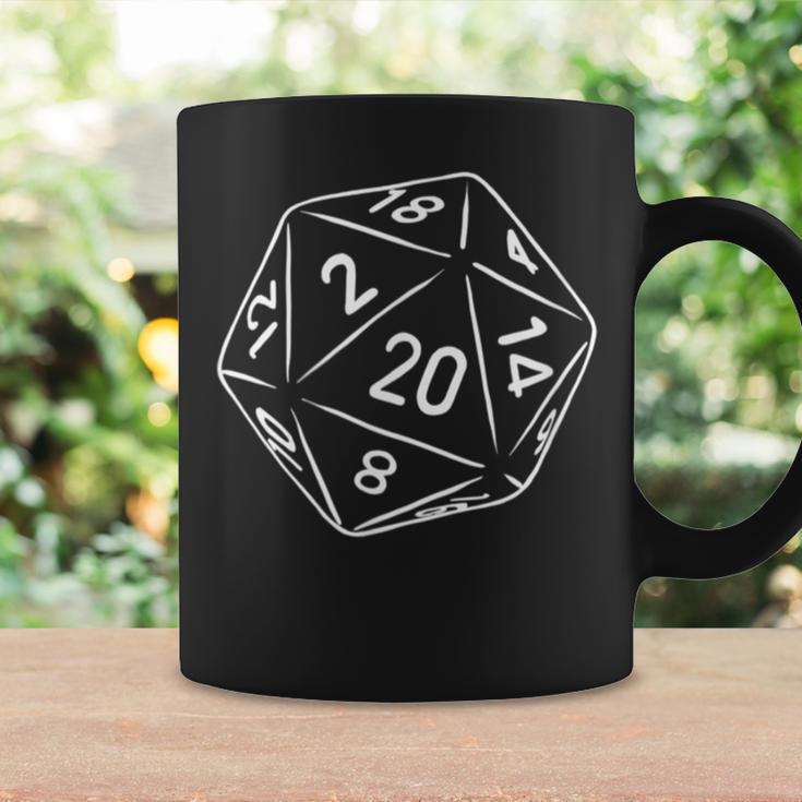 20 Sided Die D20 Dice Or Rpg Gamer Comic Coffee Mug - Monsterry DE