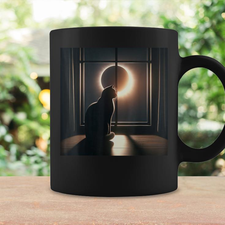 2024 Solar Eclipse Cat Watching Total Solar Eclipse Coffee Mug Gifts ideas
