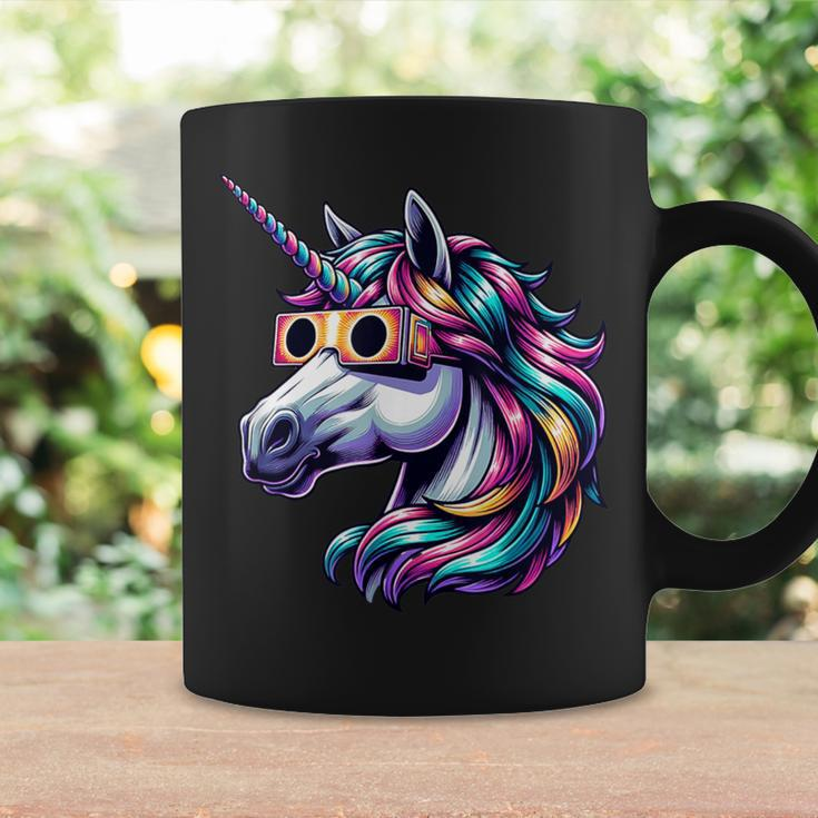 2024 Solar Eclipse Unicorn Wearing Solar Eclipse Glasses Coffee Mug Gifts ideas