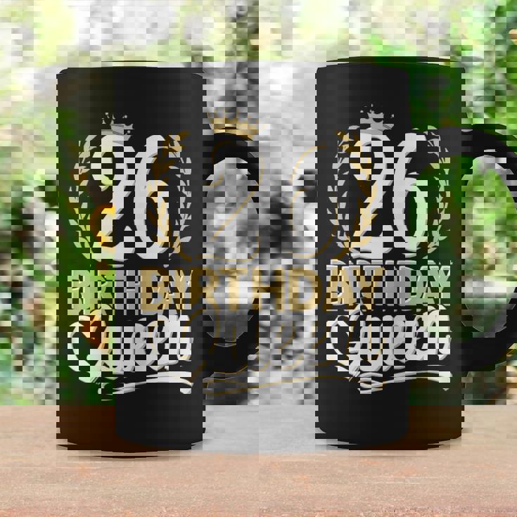 26 Años 26 Cumpleaños Birthday Queen 26 Taza de café Ideas de regalos