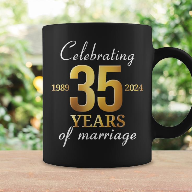 35 Years Of Marriage Est 1989 2024 35Th Wedding Anniversary Coffee Mug Gifts ideas