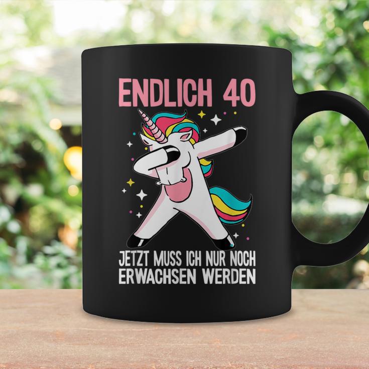 40Geburtstag 40 Jahre Einhorn Damen Herren Birthday Black S Tassen Geschenkideen